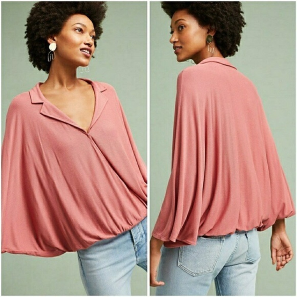 Anthropologie Postmark Rose Top